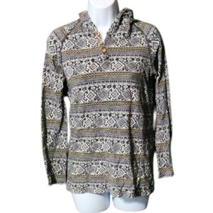Koto Men's Patterned Hoodie Shirt